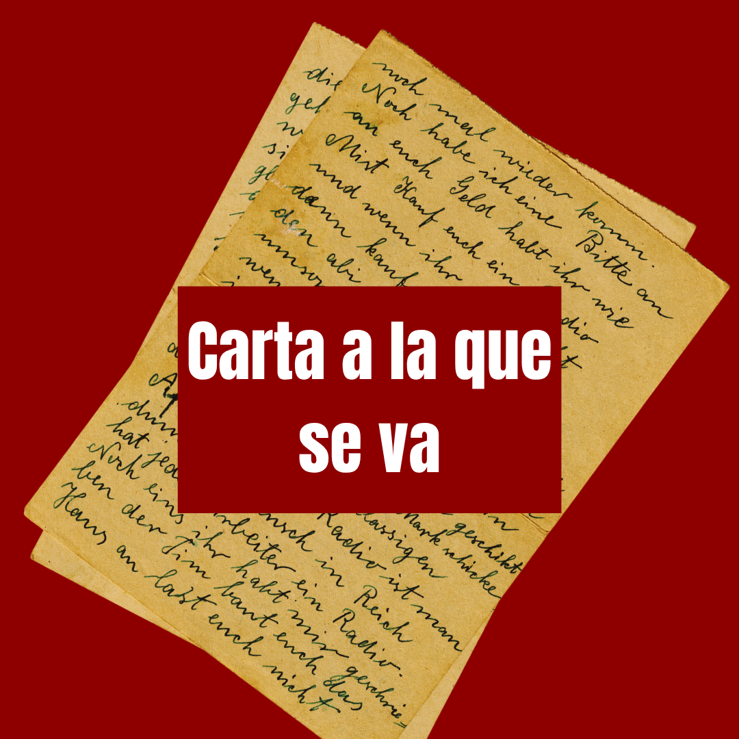 Carta a la que se va